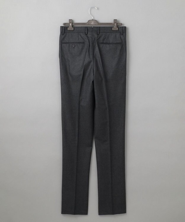 GOTAIRIKU 【保温性/ストレッチ/シワになりにくい】サキソニーストレッチパンツ（１タック） グレー系