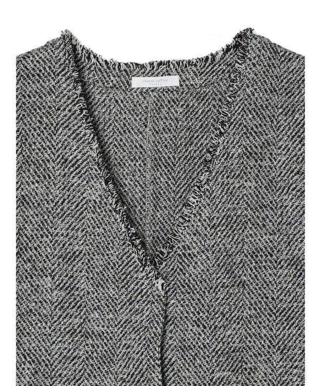 Green Parks ツイードベスト Gray