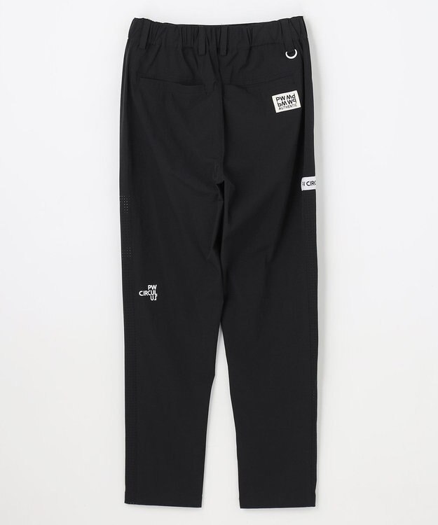 PW CIRCULUS 【WOMEN】サイドパンチング テーパードパンツ ゴルフウェア レディース ブラック系
