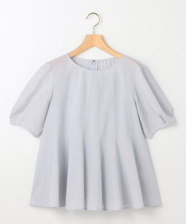 組曲 L 【先行予約】ニューリヨセルシャーティング フレアTブラウス ベビーブルー系