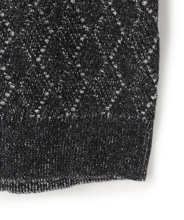 JOSEPH HOMME 【WEB・一部店舗限定  】 ビッグアロージャガード　クルーネックニット グレー系