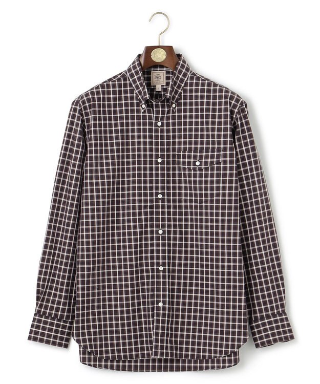 J.PRESS MEN ドビー マルチチェック シャツ ネイビー系3