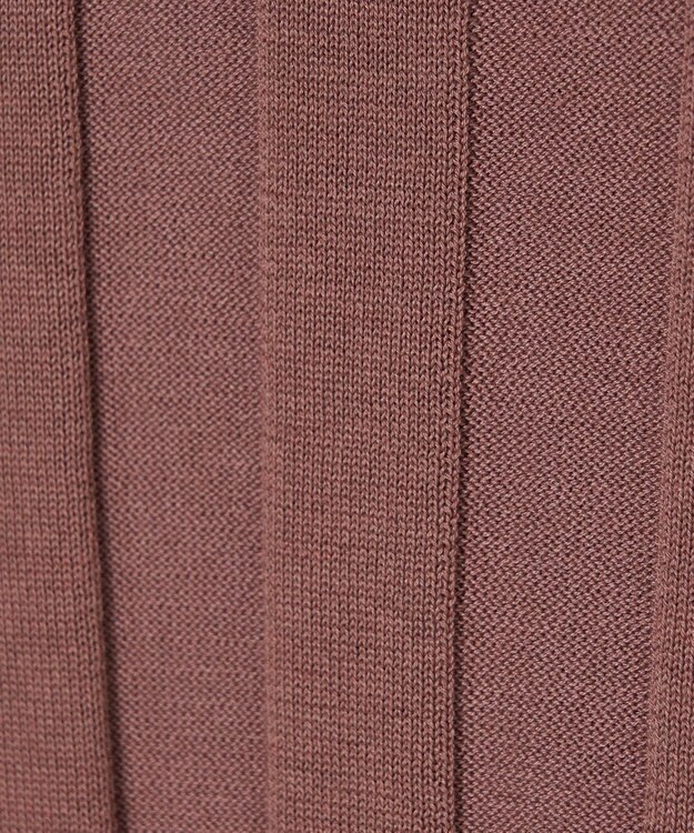 JOSEPH 【WEB&OUTLET限定・洗える】コットンシルクリブ　ラウンドネックニットティー Frozen Mocha