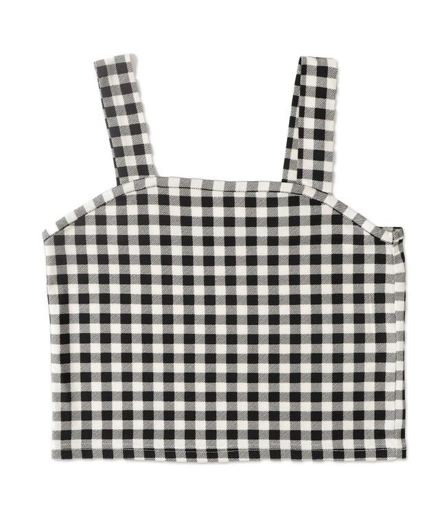 WEGO 【２点セット】キャミSETオーガンジーオフショルブラウス ブラック