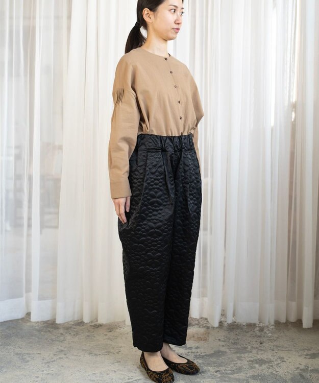 muuc 【土の凹凸を表現したナイロン素材】テレイン パンツ ブラック