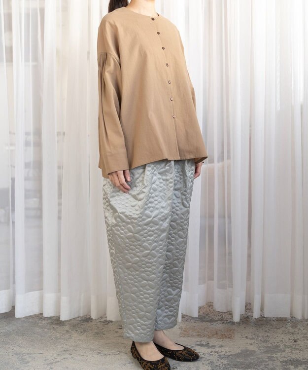 muuc 【土の凹凸を表現したナイロン素材】テレイン パンツ シルバーグレー