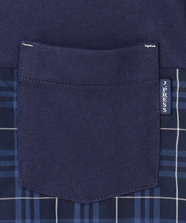 J.PRESS KIDS 【140-170cm】マドラスＴシャツ ネイビー系