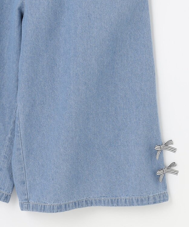 ANY KIDS デニム ガウチョパンツ ブルー