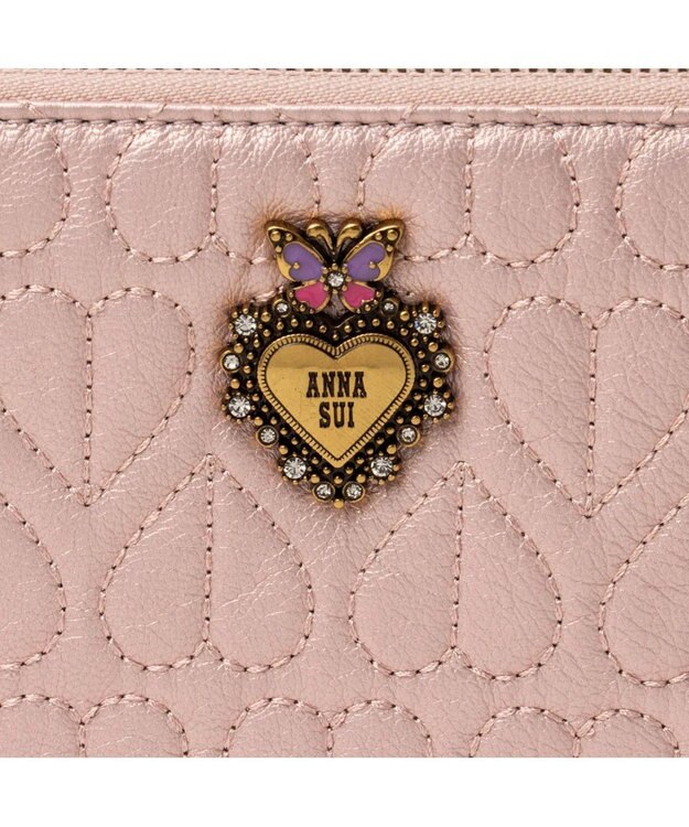 ANNA SUI ドリーミー Lファスナー長財布 ピンク