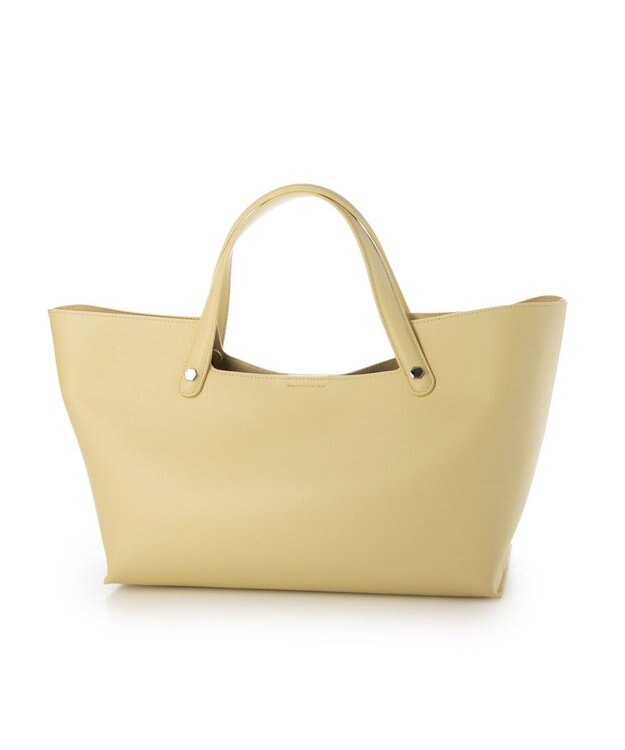 UNBILLION カシュカシュ cachecache / ポーチ付横長2ハンドルトート ライトイエロー