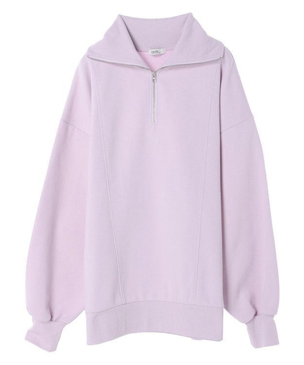 earth music&ecology スタンドｚｉｐダンボールチュニック Light Pink