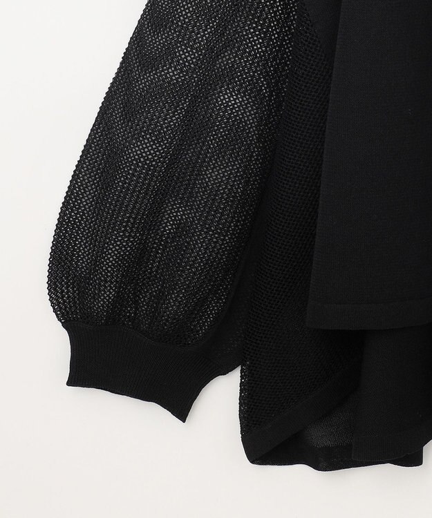 GRACE CONTINENTAL メッシュニットフーディー ブラック