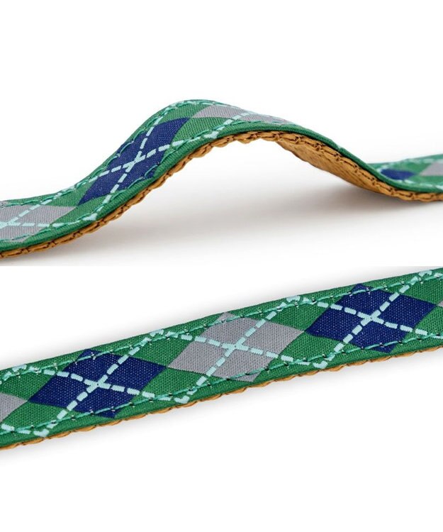 PET PARADISE ペットパラダイス チェック柄 リード ＳＳ～Ｓ 小型犬 グリーン