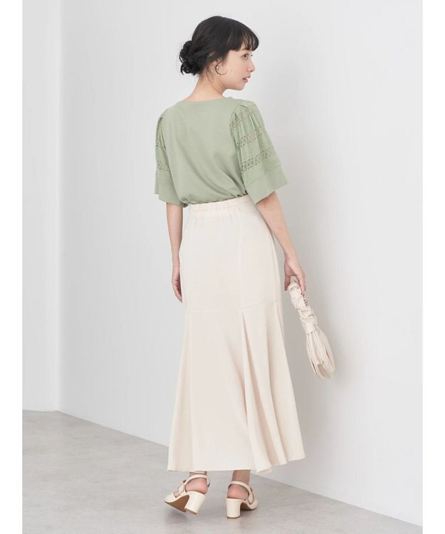 earth music&ecology 切替フレアスカート Ivory