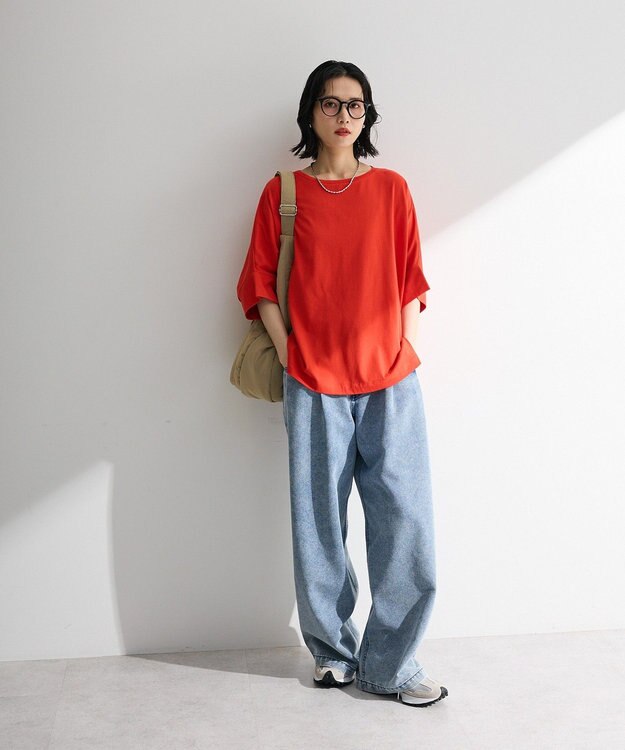 Green Parks 冷やっとすずやかドルマンプルオーバー Red