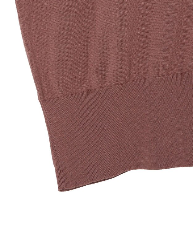 JOSEPH 【WEB&OUTLET限定・洗える】コットンシルクリブ　カーディガン Frozen Mocha