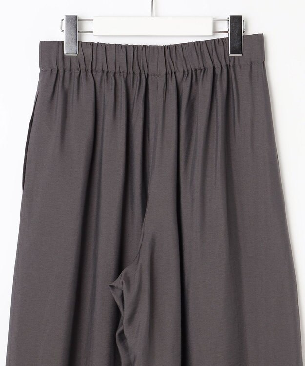 自由区 【カタログ掲載・セットアップ対応・接触冷感・UVケア・洗える】エアリーツイルワイド パンツ バーント