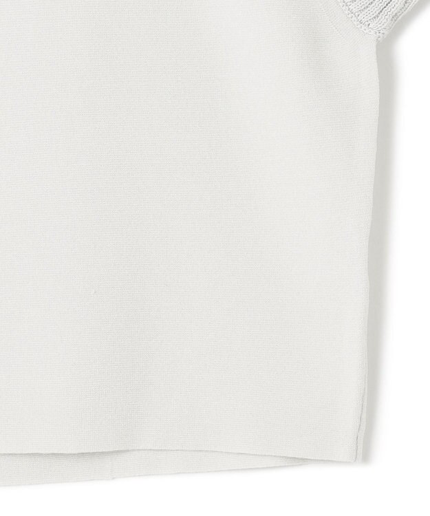 BEIGE， 【洗える・Oggi 11月号掲載】LAURA / ドライタッチ異素材リブニット L.Sage