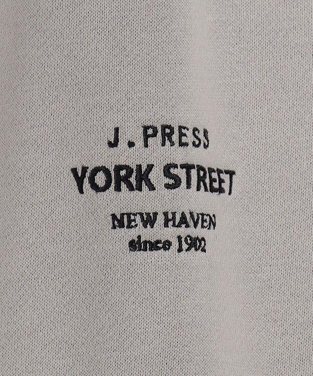 J.PRESS YORK STREET 【UNISEX】ワンポイント裏毛スウェット ライトグレー系