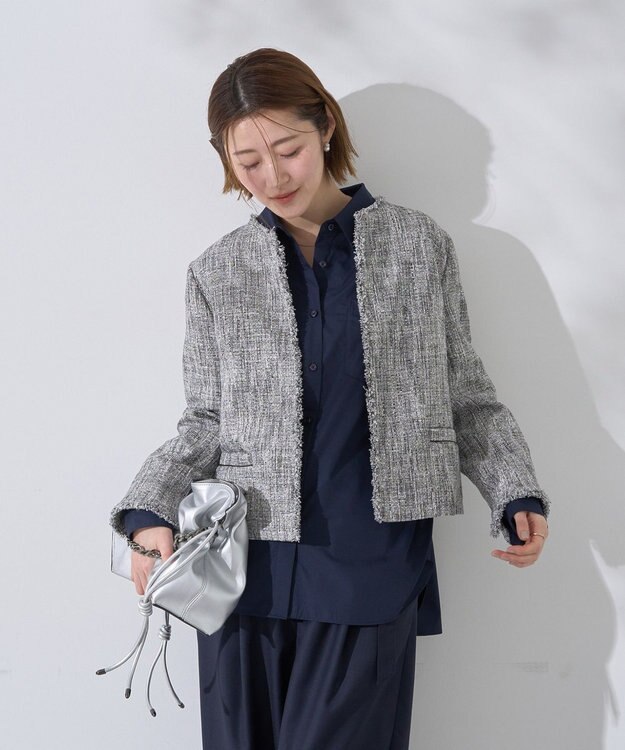 YECCA VECCA イージーケアオーバーシャツ Navy