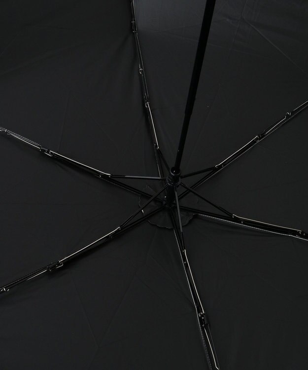 YECCA VECCA 【晴雨兼用】Wpc.遮光アニマルパイピング ミニ日傘 Black