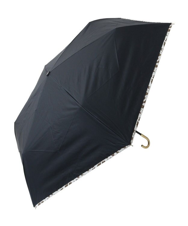 YECCA VECCA 【晴雨兼用】Wpc.遮光アニマルパイピング ミニ日傘 Black
