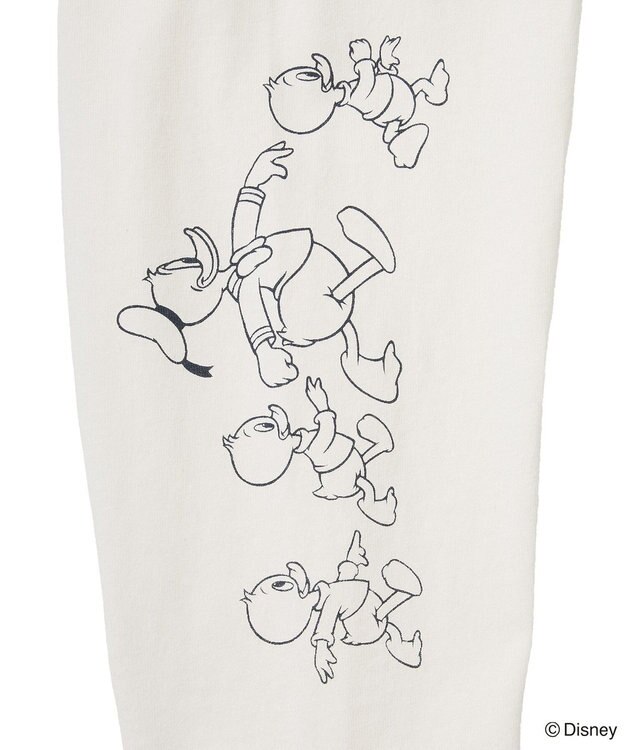 Green Parks ミッキー＆フレンズ／レイヤードプリントロングＴシャツ Ivory