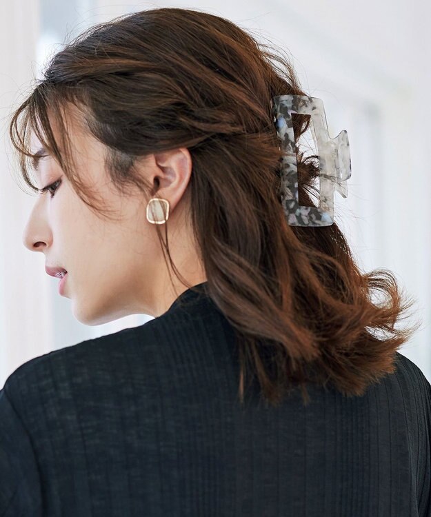 Tiaclasse シェルヘアクリップ シェルブラック