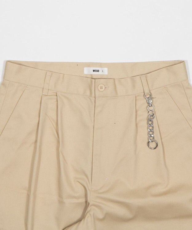 WEGO キーチャーム付きチノカーブパンツ ベージュ