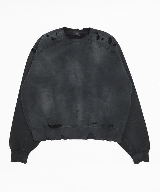 WEGO ショートダメージプルオーバー ブラックその他