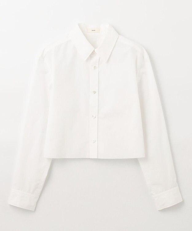 NAVE 【Nave　洗える】クロップド シャツ ホワイト系