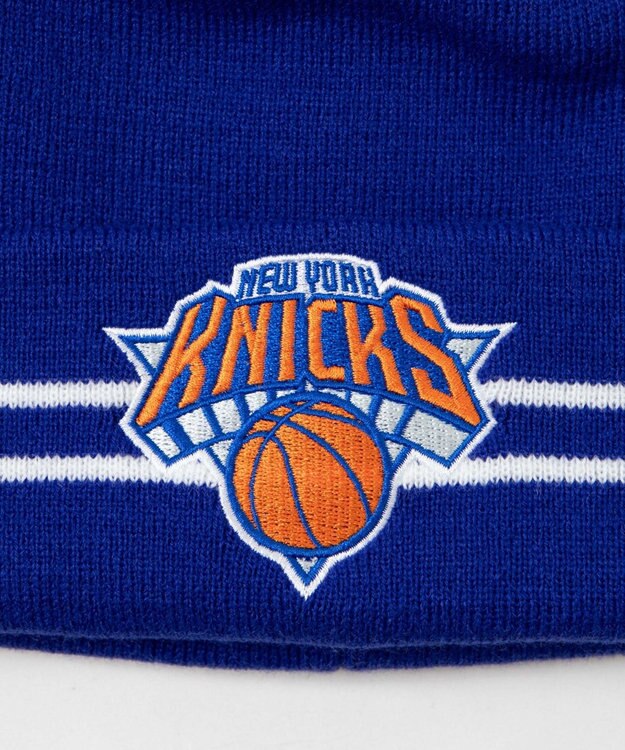 WEGO 【ユニセックス着用ITEM】別注NBA　ポンポンニットキャップ ブルー