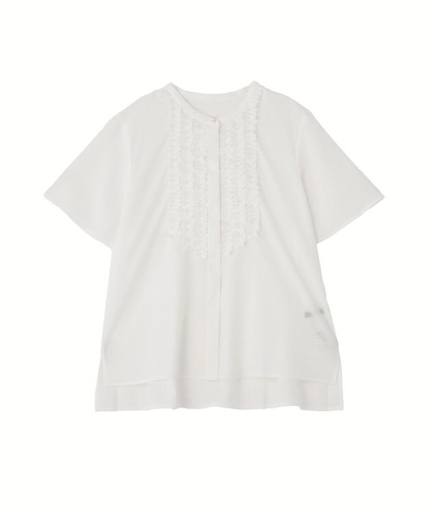 YECCA VECCA フリルデザインブラウス Off White