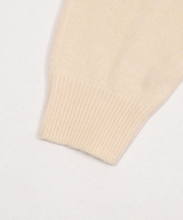 WEGO 【ユニセックス着用ITEM】ワンポイントニットシャツ（LS） オフホワイト