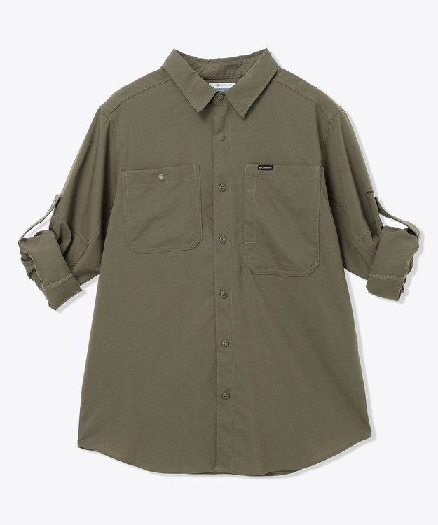 Columbia Columbia/ シルバーリッジユーティリティIIロングスリーブシャツ /コロンビア Stone Green
