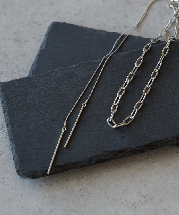 AMERICAN HOLIC 【2WAY】スライドチェーンネックレス Silver