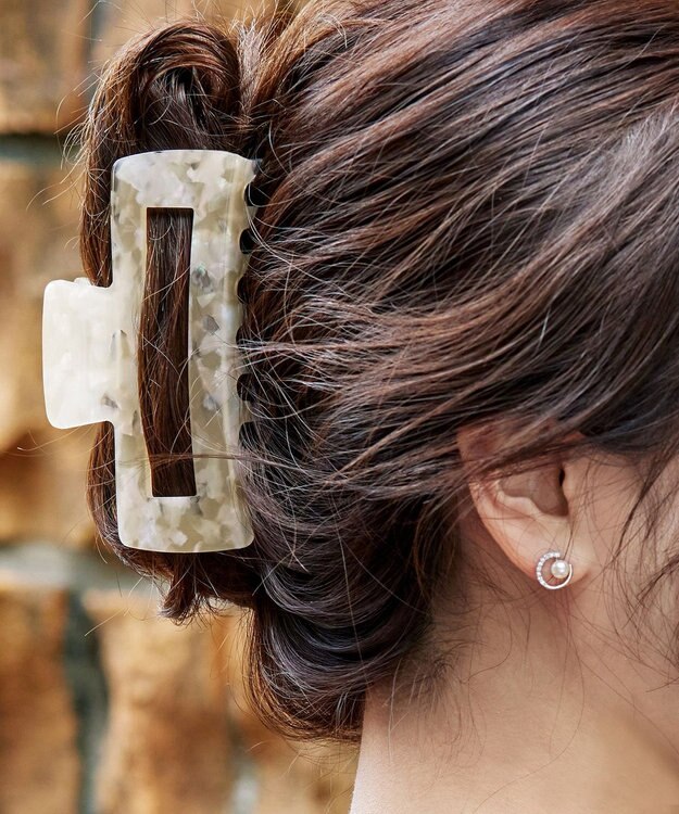 Tiaclasse シェルヘアクリップ シェルイエロ―