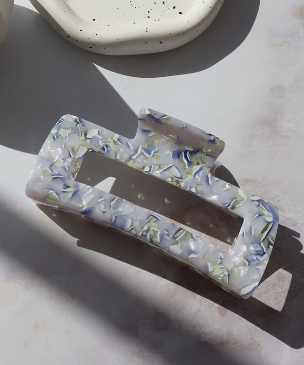 Tiaclasse シェルヘアクリップ シェルブルー