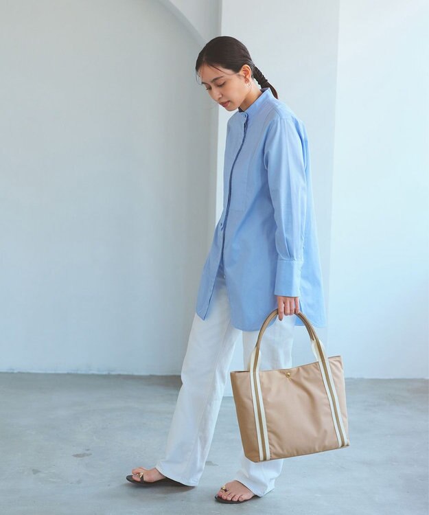 TOPKAPI 【TREASURE TOPKAPI】ソフトタッチ テープハンドル トートバッグ　A4 / 軽量 ライトベージュ