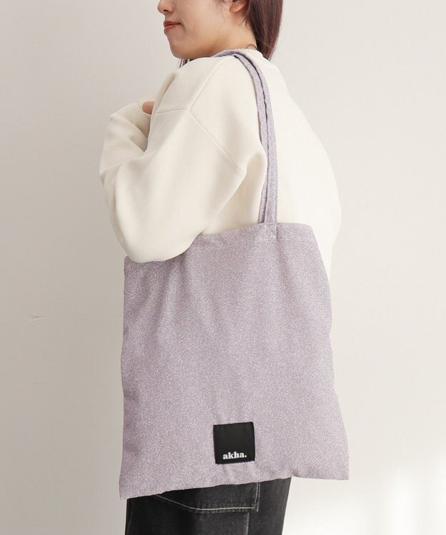 CRAFT STANDARD BOUTIQUE 【追加】akha.ラメトートバッグ Light Pink