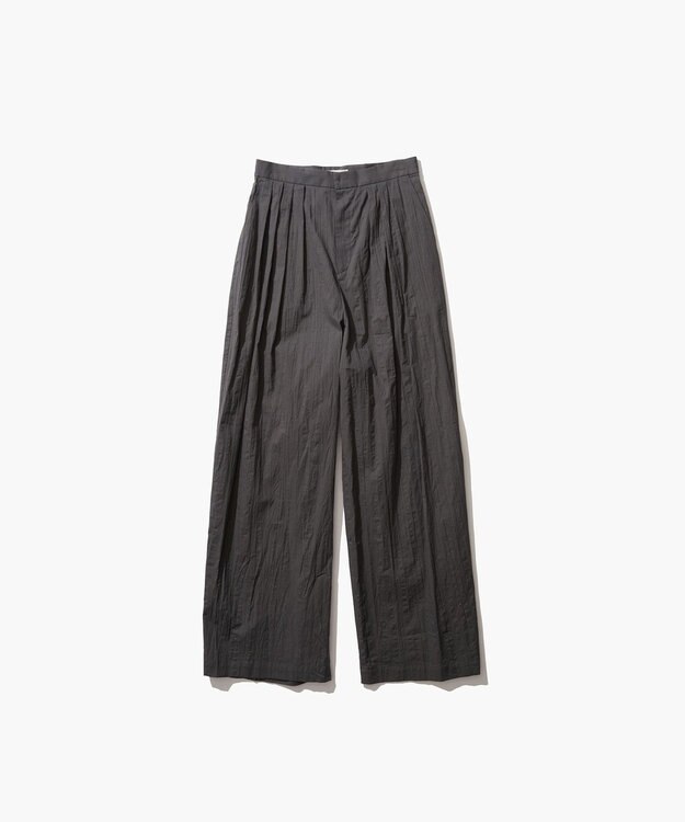 ATON WRINKLES COTTON | ワイドパンツ CHARCOAL GRAY