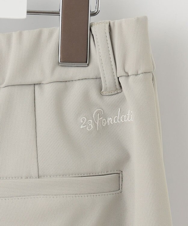23区GOLF 【23Fondation】セミワイド テーパードパンツ ベージュ系