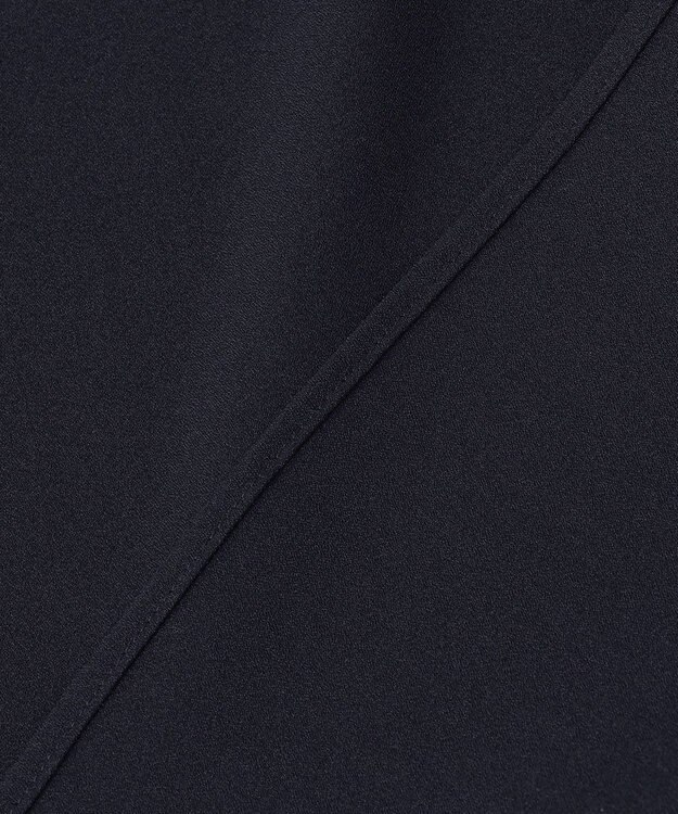 ANY SIS 【洗える】フリルネックスタンド ブラウス ネイビー