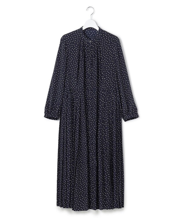 23区 【先行予約】ランダムドットプリント ワンピース ネイビー系