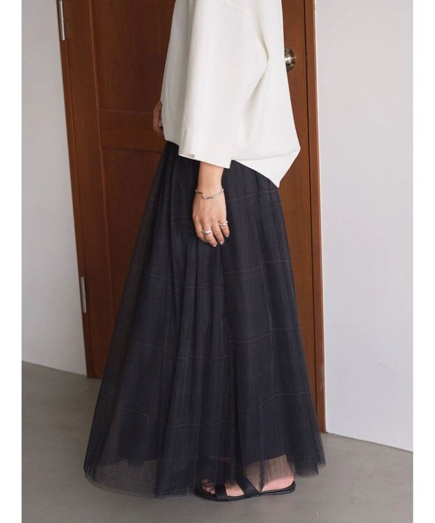 AMERICAN HOLIC チュールギャザースカート Check