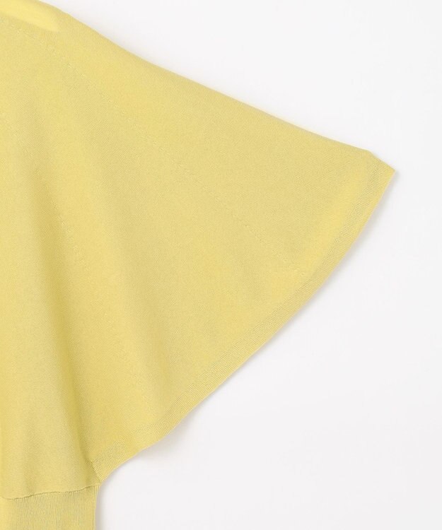 J.PRESS LADIES L 【洗える・抗菌防臭】COTTON ACETATE DRY バタフライスリーブ カーディガン ピスタチオ系