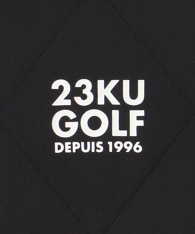 23区GOLF 【WOMEN】中綿キルトプルオーバー 着脱楽ちん 便利なポケット付 1枚で決まる ブラック系