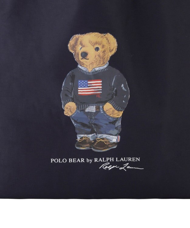 MOONBAT 【WEB限定】POLO RALPH LAUREN（ポロ ラルフ ローレン）ポロベア ベルト付き レインバッグ Sサイス ネイビーブルー