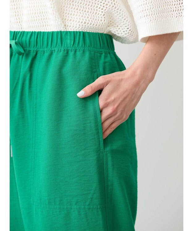AMERICAN HOLIC 接触冷感Ｗポケットワイドパンツ Green