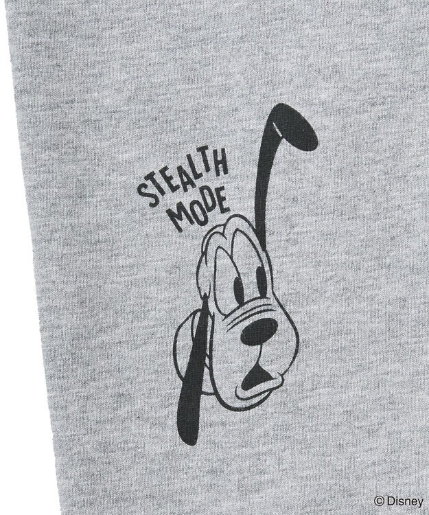 Green Parks ミッキー＆フレンズ／レイヤードプリントロングＴシャツ Gray Mixture